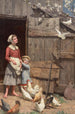 La Colombe blanche - Jennie Augusta Brownscombe — weergave van het kunstwerk
