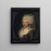 Charlotte Sophie Gerner with Rasch Henrik Gerner's wife - Jens Juel — framed artwork on a wall