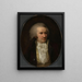 Portrait of Bernt Anker Chamberlain Bernt Anker - Jens Juel — framed artwork on a wall