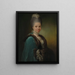 Portrait of Bodilla Birgitte von Munthe af Morgenstierne - Jens Juel — framed artwork on a wall