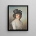 Portrait Painting of Petronella Cornelia Rømeling - Jens Juel — framed artwork on a wall