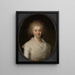 Portrait of Maren Juel - Jens Juel — framed artwork on a wall