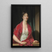 Portrait of Dorothea Elisabeth Hyllested - Jens Juel — framed artwork on a wall