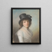 Portrait painting of Petronella Cornelia Römeling - Jens Juel — framed artwork on a wall