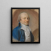 Portrait of a gentleman, probably a Blücher - Jens Juel — framed artwork on a wall