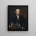 The Sculptor Jacques François Joseph Saly - Jens Juel — framed artwork on a wall