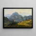 Uitzicht op Giesbach aan het Brienzmeer met Interlaken en de Jura-bergen - Jens Peter Müller — ingelijst kunstwerk aan de muur