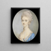 Portret van een dame - Jeremiah Meyer — ingelijst kunstwerk aan de muur