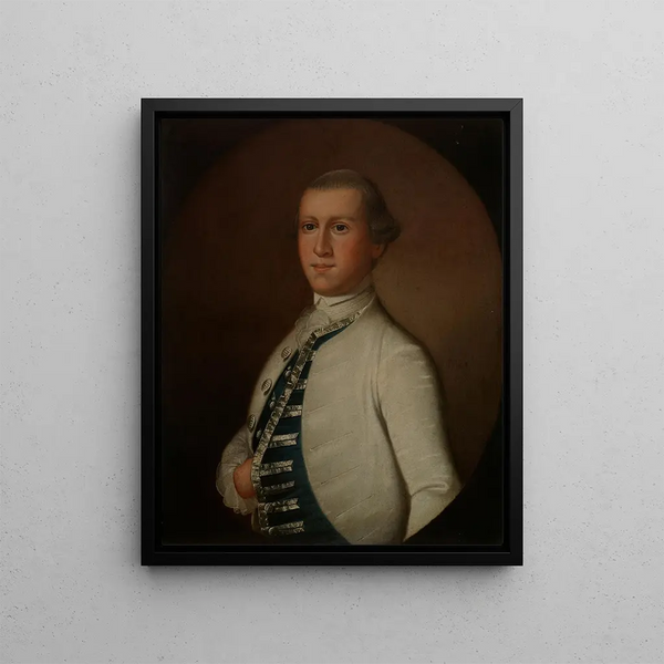 Captain William Richardson - Jeremiah Theus — framed artwork on a wall