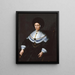 portret van Maria Salome von Stalburg 1602-1646 echtgenote van Johann Maximilian zum Jungen - Jeremias van Winghe — ingelijst kunstwerk aan de muur