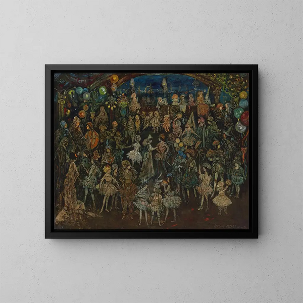 Dancing Fantasy Painting - Jerome Myers — framed artwork on a wall