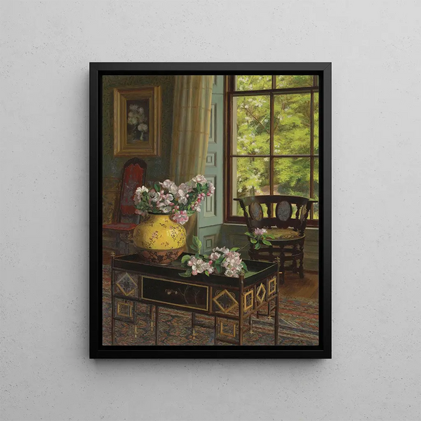 Apple Blossom - Jessica Hayllar — framed artwork on a wall