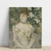 Jonge vrouw in baljurk - Berthe Morisot — wandpresentatie van het kunstwerk