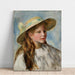 Reproductie van het schilderij Jong meisje met hoed - Pierre-Auguste Renoir