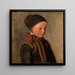 Young child in traditional costumes - Julius Exner — framed artwork on a wall