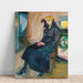 Reproductie van het schilderij Jonge vrouw zittend - Edvard Munch