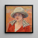 Jonge vrouw met witte hoed of studie van hoofd - Pierre Bonnard — ingelijst kunstwerk aan de muur