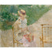 Reproductie van het schilderij Jong meisje met breiwerk - Berthe Morisot
