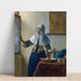 Reproductie van het schilderij van een jonge vrouw met een waterkruik - Johannes Vermeer