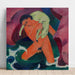 Reproductie van het schilderij Jongeman met een lam; De Goede Herder - Franz Marc