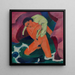 Jongeman met een lam, De Goede Herder - Franz Marc — ingelijst kunstwerk aan de muur