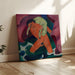 Reproductie van het schilderij Jongeman met een lam; De Goede Herder - Franz Marc