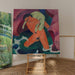 Reproductie van het schilderij Jongeman met een lam; De Goede Herder - Franz Marc