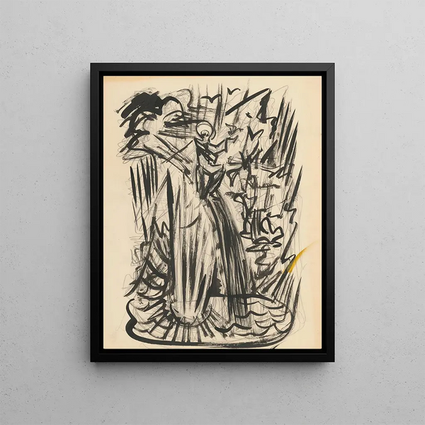Nboensk facing forward - Jan Novák — framed artwork on a wall