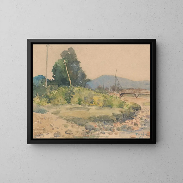 On the Shore - John Thain — framed artwork on a wall