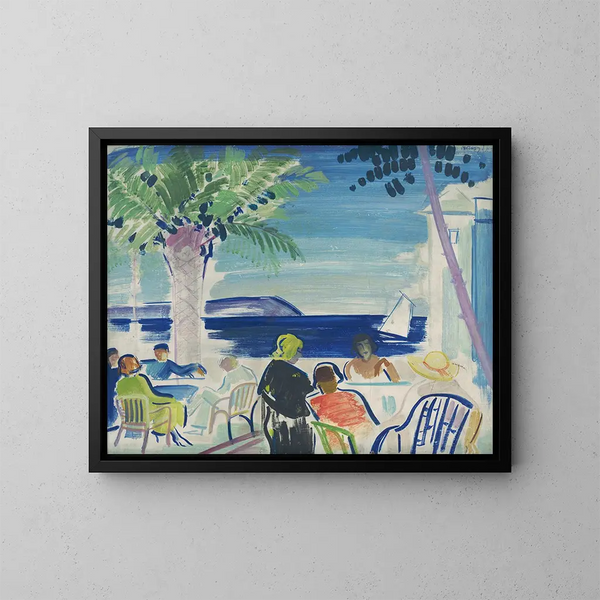 Côte d'Azur - János Vaszary — framed artwork on a wall