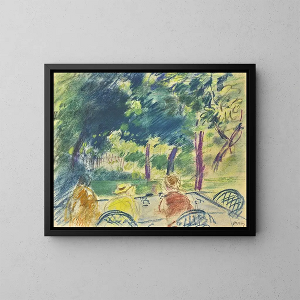 in the park - János Vaszary — framed artwork on a wall