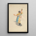 Danseuse de Piešťany - Joža Uprka — ingelijst kunstwerk aan de muur