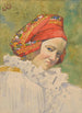 Tête d'une fille morave - Joža Uprka — weergave van het kunstwerk