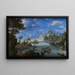 Landschap aan de rand van het meer - Joachim Patinier — ingelijst kunstwerk aan de muur