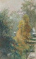 Vue sur des arbres et des bâtiments - Joan Berg — weergave van het kunstwerk