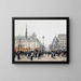 Figuren die zich bezighouden voor de Conciergerie in Parijs - Joaquín Mir — ingelijst kunstwerk aan de muur