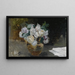 Natuurschilderij van witte rozen - Joaquín Sorolla — ingelijst kunstwerk aan de muur