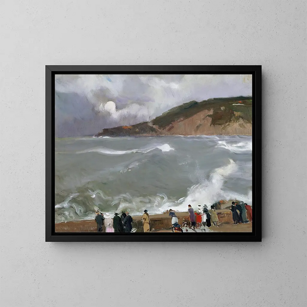Brise-lames van Saint-Sébastien - Joaquín Sorolla — ingelijst kunstwerk aan de muur