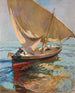Visserijpad van Valencia Vertrek op zee Valencia - Joaquín Sorolla — weergave van het kunstwerk