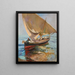 Visserijpad van Valencia Vertrek op zee Valencia - Joaquín Sorolla — ingelijst kunstwerk aan de muur
