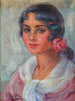 Portret van een vrouw - Joaquín Sorolla — weergave van het kunstwerk