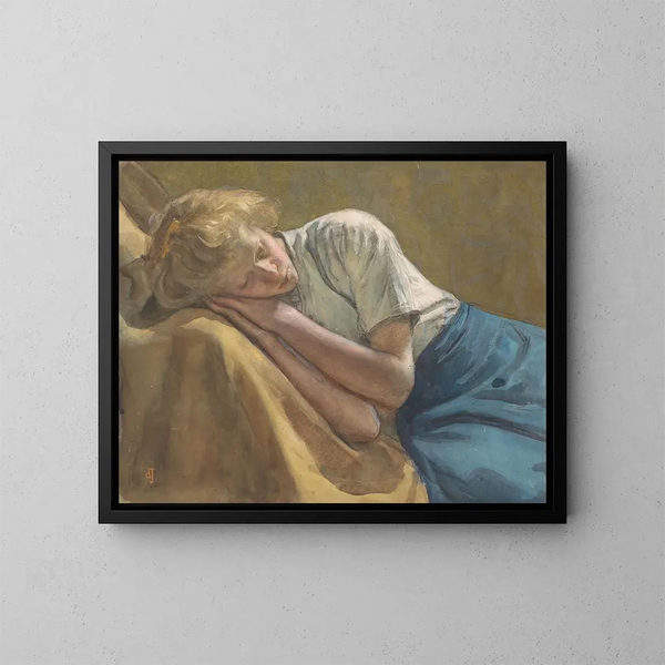 Rusty Girl - Johan Antonie de Jonge — framed artwork on a wall