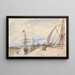 Embarcadère à Honfleur - Johan Barthold Jongkind — ingelijst kunstwerk aan de muur