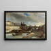 Bateau-Lavoir nabij de Pont-Neuf Parijs - Johan Barthold Jongkind — ingelijst kunstwerk aan de muur