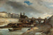 Bateau-Lavoir nabij de Pont-Neuf Parijs - Johan Barthold Jongkind — weergave van het kunstwerk