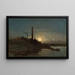 Effect van de maan - Johan Barthold Jongkind — ingelijst kunstwerk aan de muur