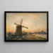 Halage in Nederland - Johan Barthold Jongkind — ingelijst kunstwerk aan de muur