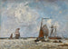 L'Estuaire, België - Johan Barthold Jongkind — weergave van het kunstwerk