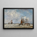 L'Estuaire, België - Johan Barthold Jongkind — ingelijst kunstwerk aan de muur