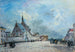De kerkplein - Johan Barthold Jongkind — weergave van het kunstwerk